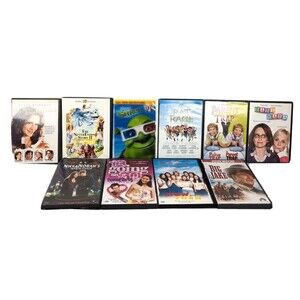 Kids DVDs Rated G/pg/pg13 Shrek 3D Parent Trap Rat (Lot of 10)